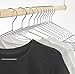 HOUSE DAY Metal Hangers 20 Pack Strong Metal Wire Hangers 16.5 Inch, Coat Hanger, Standard Hangers, Suit Hangers, Clothes Hanger