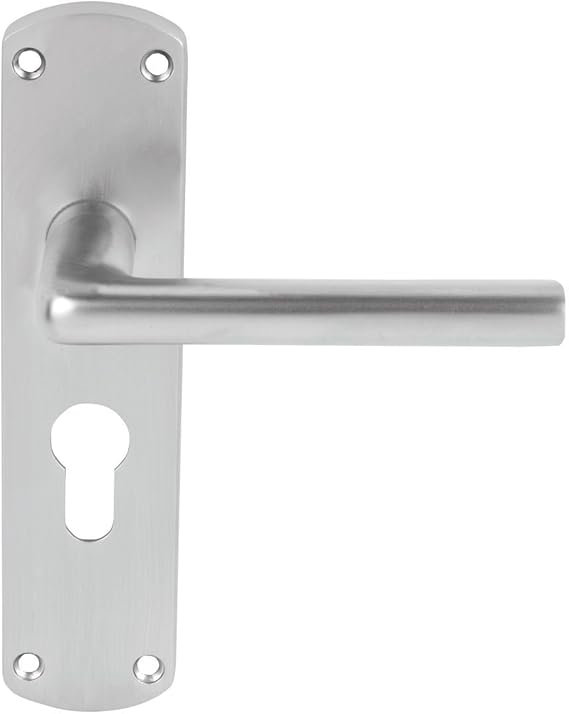 Smith & Locke Uno Euro Lock Door Handles Pair Amazon.co.uk DIY & Tools