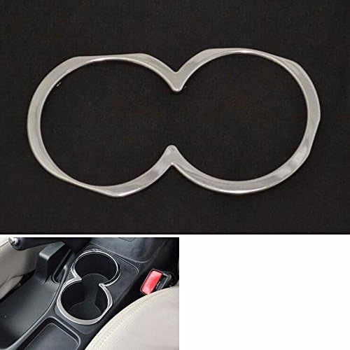 Pynxn - ABS Car Interior Water Cup Holder Cover Trim Bezel Garnish For Mitsubishi Pajero Montero Sport 2009-2014 Car Styling
