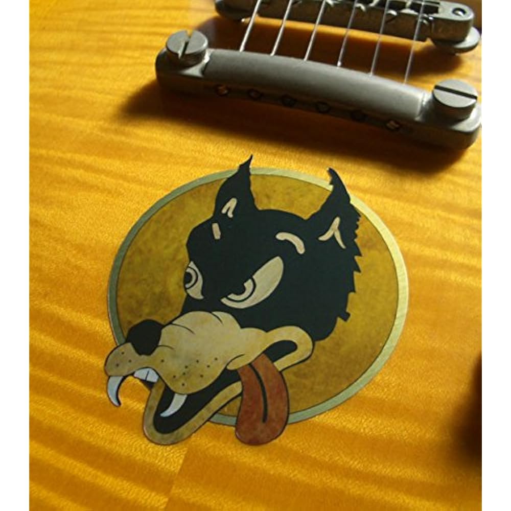 Inlay Sticker Decal Guitar Grateful Dead Jerry Garcia&39s Wolf