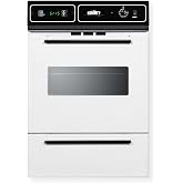 Summit 24" Gas Wall Oven, White- WTM7212KW | Made in the USA, 2.92 cu.ft. Capacity Gas Oven, Sized to fit 34 1/8" H x 22 3/8" W cabinet cutouts.