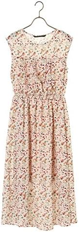 Amazon イェッカヴェッカ Yecca Vecca レトロフラワーロングワンピース 123ベージュ F ワンピース チュニック 通販