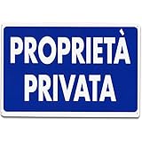 Cartello Proprietà Privata Vietato Accedere 30x20 Cm - Segnaletica Sicurezza Per Porte E Aree Private - Foto 6