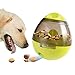 smartelf Dog Treat Dispenser Ball Toy,Pet Food Ball Puzzle Interactive Treat Ball for Dogs & Cats Small Medium Large Dogs Bowl Feeding,Increases IQ and MENTAL Stimulation(Green)