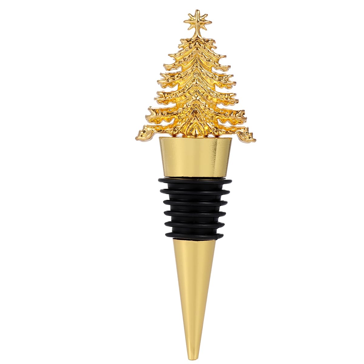 Luxshiny Bottle Stoppers Wine Bottle Stoppers Christmas Tree Shape Wine Bottle Metal Bottle Stopper Suitable for Bottle Stopper for Wine and Beer Collection