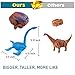 Dinosaur Toys Eggs Easter Basket Stuffers for Boys Girls Toddlers Kids - Larger Plastic Filled Easter Eggs Decorations Party Supplies pack of 6