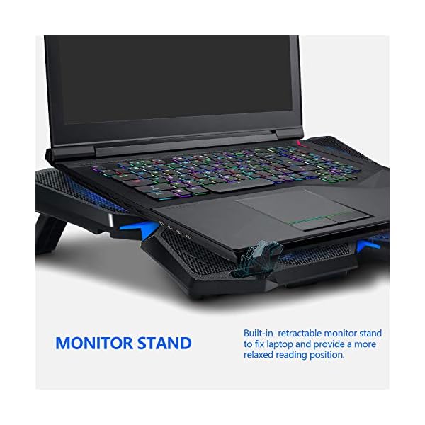E-PRANCE-Cooling-Pad-Gaming-Laptop-Cooler-USB-Powerful-Laptop-Cooling-Pad-with-5-Fans-Quiet-Slim-Light-Weight-Fits-for-14-17-Notebook E-PRANCE Cooling Pad Gaming Laptop Cooler - USB Powerful Laptop Cooling Pad with 5 Fans Quiet Slim, Light Weight Fits…