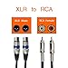 Tisino Dual XLR to RCA Cable, Heavy Duty 2 XLR Female to 2 RCA Male Patch Cord HiFi Stereo Audio Connection Interconnect Lead Wire - 10 ft / 3m