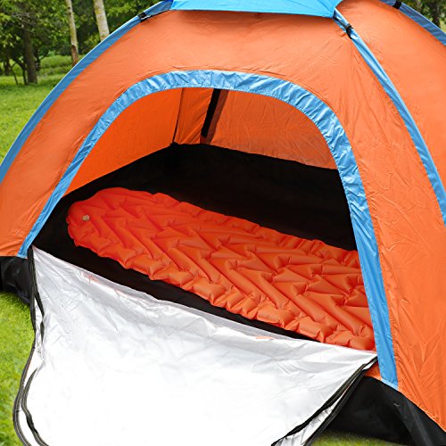 AuAg Ultralight Sleeping Pad Inflatable Lightweight Sleeping Mat with Air-Support Cells Design for Hiking, Backpacking, Camping, Traveling - Thumbnail 5