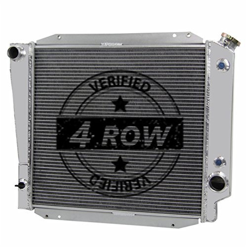 Primecooling 4 Row Aluminum Radiator for Ford Bronco 5.0L V8,8 Cylinder Engine 1966-77
