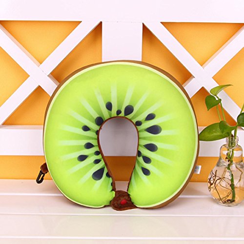KMG Kimloog Fruit U Shaped Neck Pillows Nanoparticles Travel Car Cushion Pillow For Kids and Adults (C) - Thumbnail 3