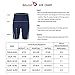 baleaf Boys' Athletic Swim Jammer UPF 50+ Quick Dry Youth Training Swimming Short Swimwear Black/Black M