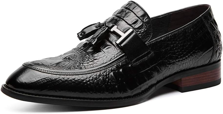 WWJ-Men's leather crocodile derby shoes, business, leisure (38-44)
