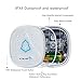 Wireless Doorbell Chime - Type A Dual by Fortress Security - Long Range Operation at 500 ft. - Plug in Doorbell with Over 50 Chimes & Rings, Wireless Button and Adjustable Volume Multi-tone Doorbell