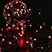 Qedertek 200 LED Solar Christmas Lights, 72ft Fairy String Lights for Home, Porch, Patio, Garden, Lawn, Party and Christmas Tree Decorations(Red)