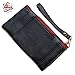 Wonder Woman Women's Classic Red Leather Tri-Fold Wallet with Detachable Strap and Buckle Closure