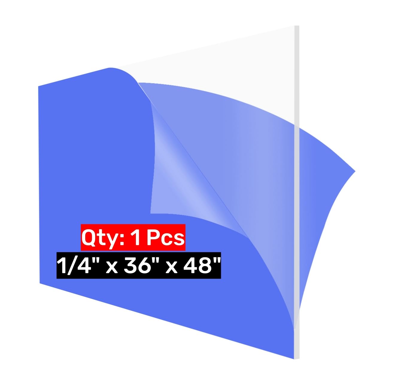 Clear Acrylic Sheets 1/4 Inch 6mm Thick 11.8 X 15.75'' Transparent Plexiglass