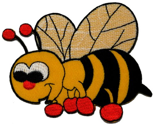 Cute Bumble Bee Cartoon DIY Applique Embroidered Sew Iron on Patch BEE-001