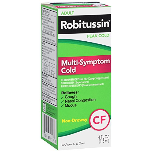 Robitussin Peak Cold Multi-Symptom Cold, Non-Drowsy, 4 Ounce