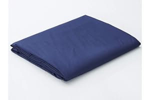 DENFOON SILIPA Flat Sheet Only Queen Size 1-Piece Top Sheet Sold Separately Single Extra Soft Brushed Microfiber Machine Washable Wrinkle-Free Breathable Easy Care Hotel Quality(Navy, Queen)