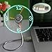 xlpace LED USB Fan Clock Mini Flexible Time with LED Light - Cool Gadget