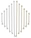 Jstyle 8-12 Pcs Stainless Steel Extender Chain for Necklace Bracelet Set Jewelry Extenders
