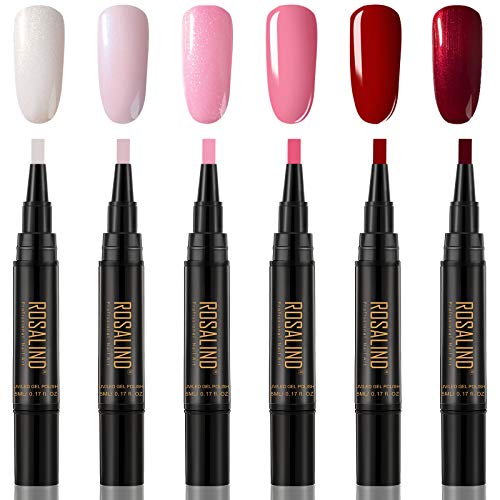 Pieces Nail Polish Pen ml One Step Nail Gel Pen Soak Off UV