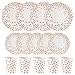 ALINK 150PCS Biodegradable Rose Gold Disposable Paper Plates Cups Set, 50 Dinner Plates, 50 Salad Plates,50 Paper Cups for Birthday Party, Wedding, Thanksgiving, Christmas, Bridal/Baby Shower Holiday