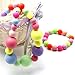Colorful Beads Baby Toddler Girls Necklace Bracelet Set Party Favor Birthday Gift Pretend Play