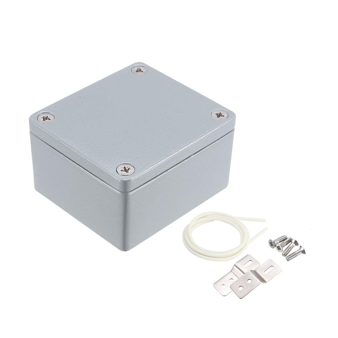Sourcingmap 2.5"x2.3"x1.4"(64mmx58mmx35mm) Aluminum Junction Boxes General Electrical Metal Project Enclosure Waterproof IP65, Abrasion Resistant, Good Heat Dissipation for Outdoor