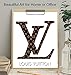 Louis Vuitton Logo Unframed Wall Art Print - Makes a Great Gift for Fashion Lovers and Designers - Perfect for Bedroom, Living Room, Office - Chic Home Decor - Ready to Frame (8x10) Vintage Photo