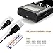 2-Bay Smart Li-ion Battery Charger, for 18650, 26650, 18500, 17335, 3.7V AA, AAA Rechargeable Lithium Batteries, Flashlight Torch headlamp Charger, USB Port Dual Channel with LCD