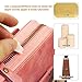iPhone 7 Plus Wallet Case - JAZ Zipper Purse Detachable Magnetic14 Card Slots Card Slots Money Pocket Clutch Leather Wallet Case for iPhone 8 Plus/7 Plus Rose gold