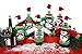 Wine Bottle Covers, Christmas Winter Holiday Knit Sweaters - Set of Two