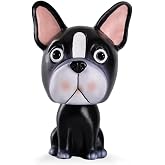 IBWell Bobbleheads Dog for Car Vehicle Automobile Decor,Cute Car Dashboard Bobble Head Boston Terrier Decoration (Bulldog)