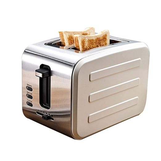 Jsmhh Tostadora, máquina de Acero Inoxidable Desayuno, Casa 2 ...