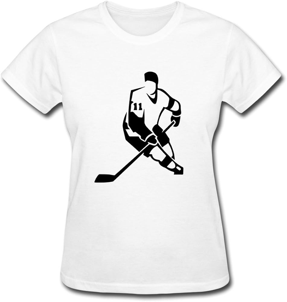 MERBO Custom Ice Hockey Tshirts For Womens White Clothing