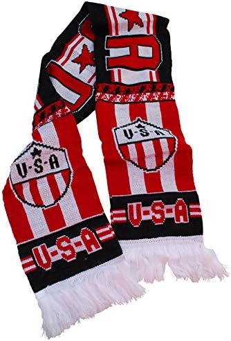USA Patriotic Warm and Cozy Reversible Unisex Soccer Scarf