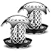 Sumille 2 Pack Drain Hair Catcher Bathtub Drain Protector Hair Catcher Strainers, PVC Made, Anti-Rust, Anti-Mold and Durable Suit for Drain Size from 1.46'' to 1.79'', Silver