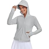 VUTRU Women's UPF 50+ Sun Protection Hoodie Jacket Lightweight Long Sleeve Sun Shirt UV Hoodie with Pocket