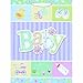 Amscan Adorable Happy Baby Shower Jumbo Specialty Bag (Pack Of 1), Multicolor, 17