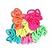 Janecrafts Cute 24-100pcs Girl Elastic Hair Ties Band Ponytail Holders Scrunchie Mixed Colors