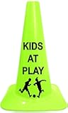 Cortina Sport Cone with Legend"Kids at Play", 03-500-41-02, 18" Height, Lime Cone
