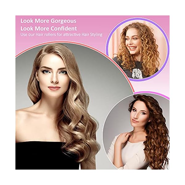 FREDYs-31-Pieces-Hair-Rollers-Set--18-Self-Grip-Hair-Curlers-12-Duckbill-Sectioning-Clips-and-1-Centipede-Shape-Hair-Clip-for-Barber-Salon-Hair-Dressing-Rollers-44mm-30mm-and-25mm FREDY’s 31 Pieces Hair Rollers Set – 18 Self Grip Velcro Hair Curlers,12 Duckbill Sectioning Clips and 1 Centipede Shape…