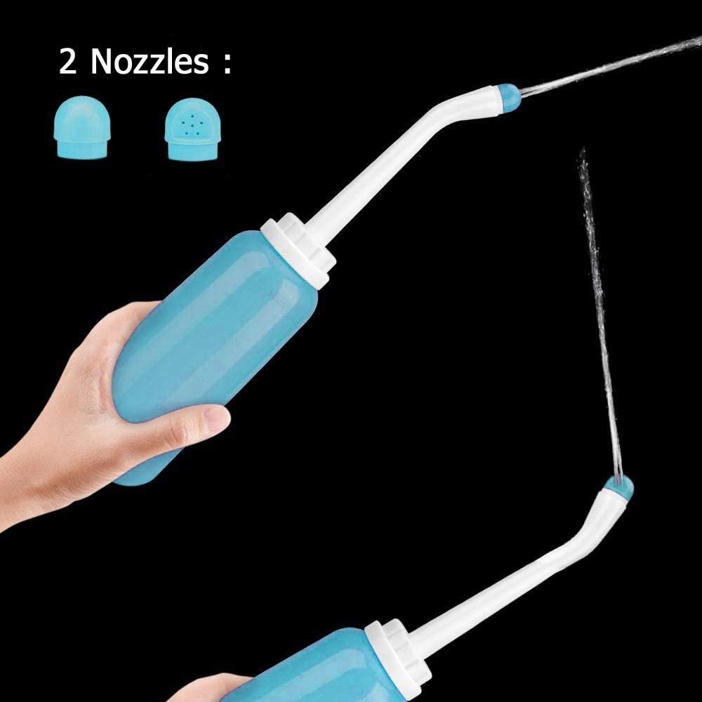 CROING- Pack of 2-500ml Travel Bidet Bottle for Postpartum Essentials - Upside Down Squeeze Flusher Bottle - Portable Bidet (Green) - Image 5