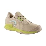 HEAD Women's Sprint Pro Sneaker, Macadamia/Lime, 7
