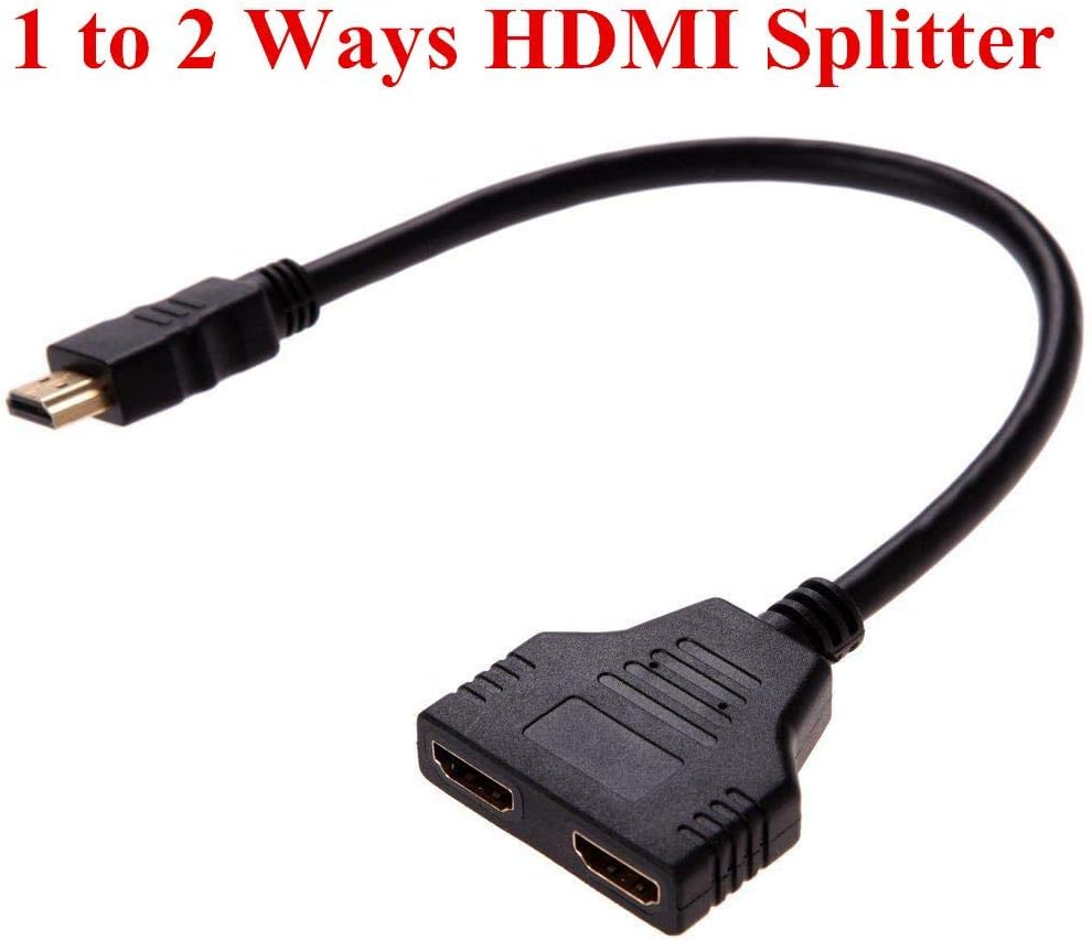 Tec-Digi Dual HDMI Adapter, 1080P HDMI Male to Dual HDMI Female 1 to 2 Way Splitter Cable Adapter Converter for DVD Players/PS3/HDTV/STB and Most LCD Projectors - Image 4