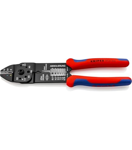 Amazon.com: Knipex 97 21 215 B Crimping Pliers for open plug-type