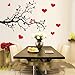 Ussore Lovebirds Branch Removable Mural Wall Stickers Wall Decal Room Home Decor for living room bedroom bathroom kitchen kids