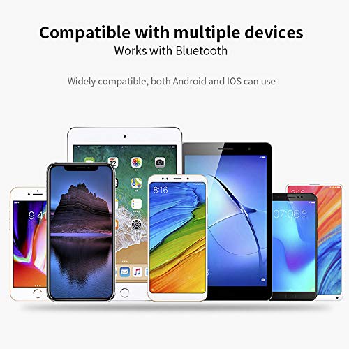 gdfh Bluetooth Earbuds Wireless Earbuds Bluetooth Earphones Wireless Headphones, Bluetooth 5.0 TWS Stereo Earphones in-Ear with Charging Case, Built-in Microphones for Sports,Workout,Gym